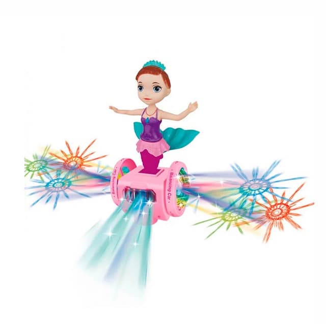 Sirena Princesa Baile Musical Con Patine