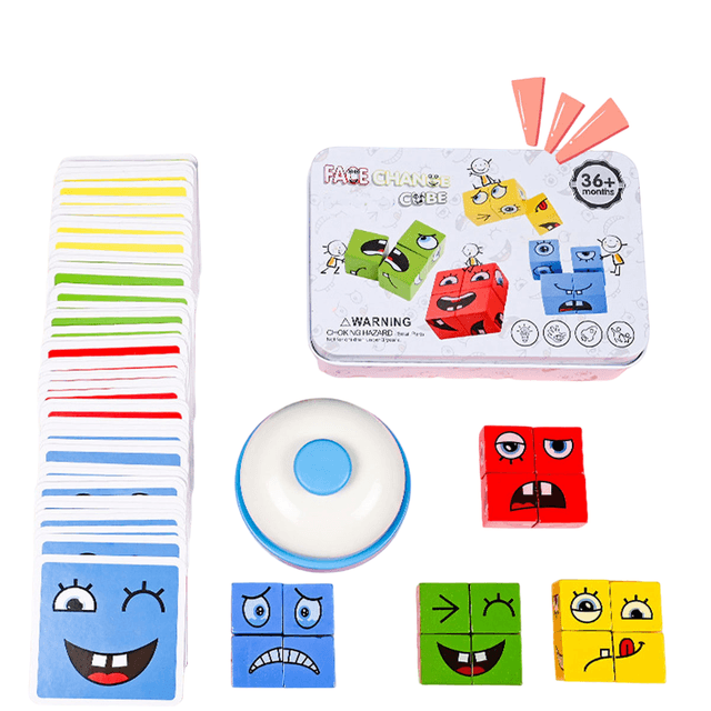 Juego De Cubos Armar Caras Con Timbre Fa