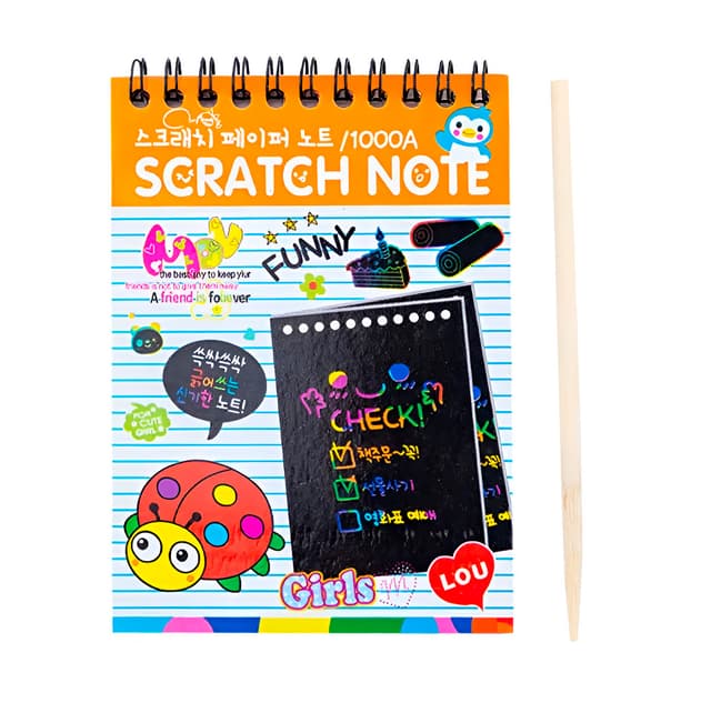 Libro Agenda Para Dibujar Raspar Y Color