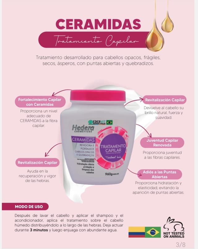 Tratamiento Capilar Ceramidas