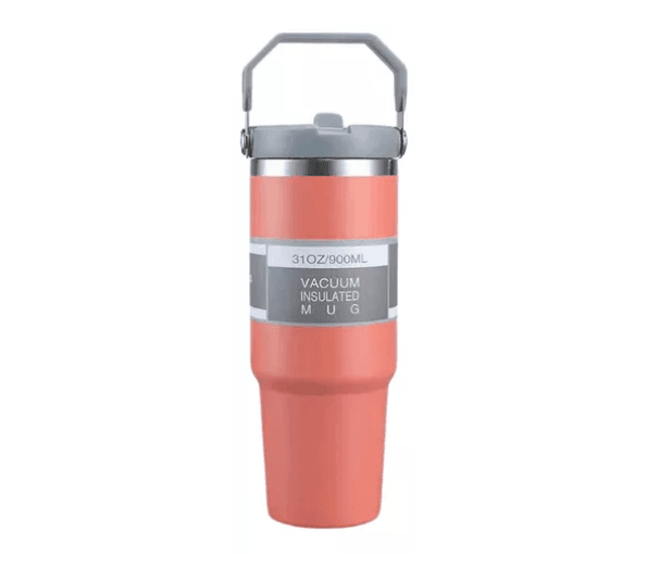 Termo Manija Acero Inox 900ml Rosa