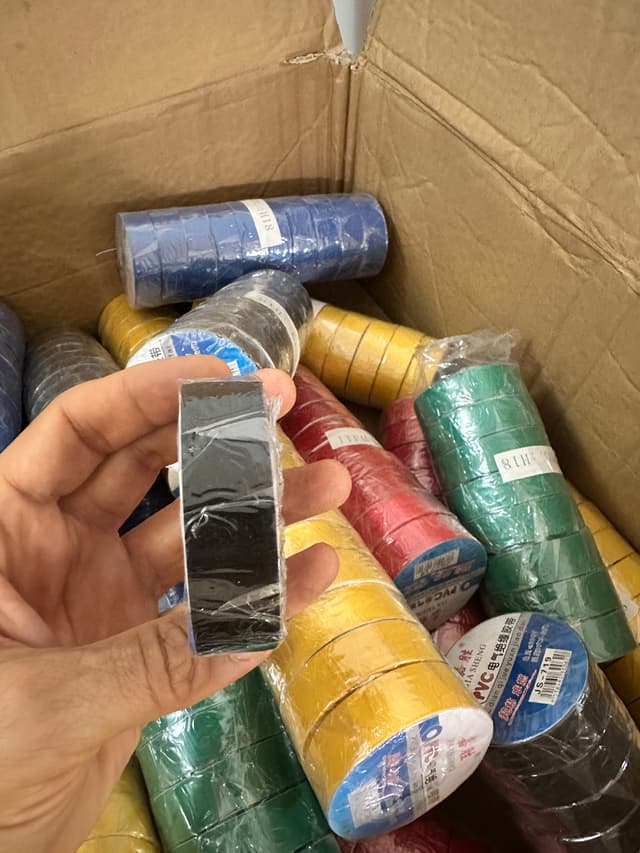 Cinta Aislante Negra Y De Colores