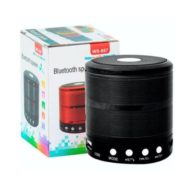 Mini Parlante Portatil Ws887 Negro