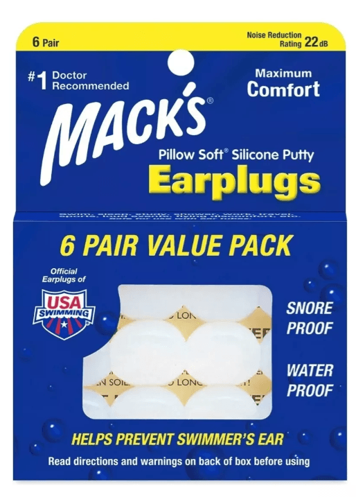 Protector De Oidos Macks X 6 Pares