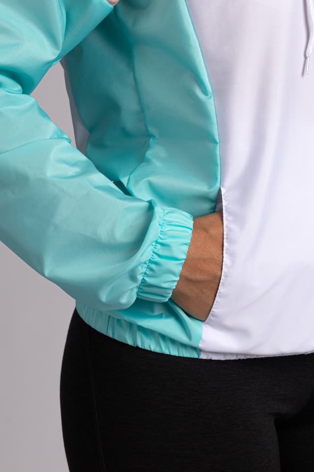 Chaqueta Rompevientos Mujer Rosa X Verde