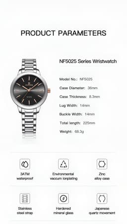 Reloj Naviforce Casual Nf5025 Mujer Acer thumbnail 8