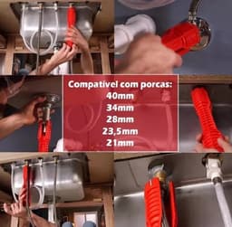 Llave Para Apretar El Tubo Del Fregadero thumbnail 4