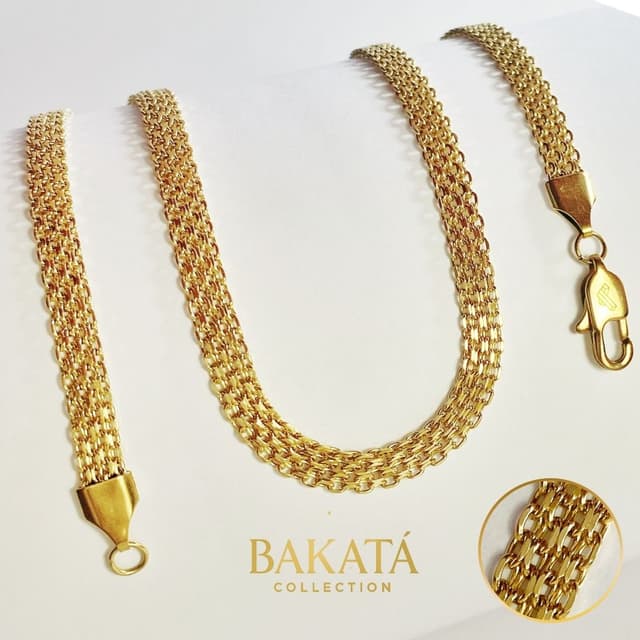 Cadena Chinesca Oro Laminado 3mm45cm