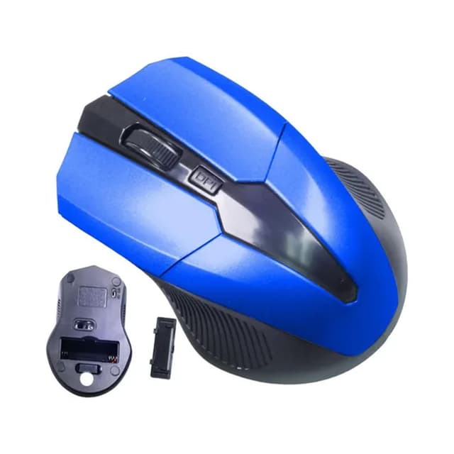 Mouse Inalambrico Azul 3 Botones