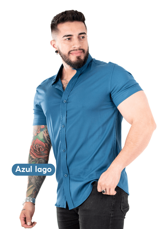 Camisa Chalis Azul Lago