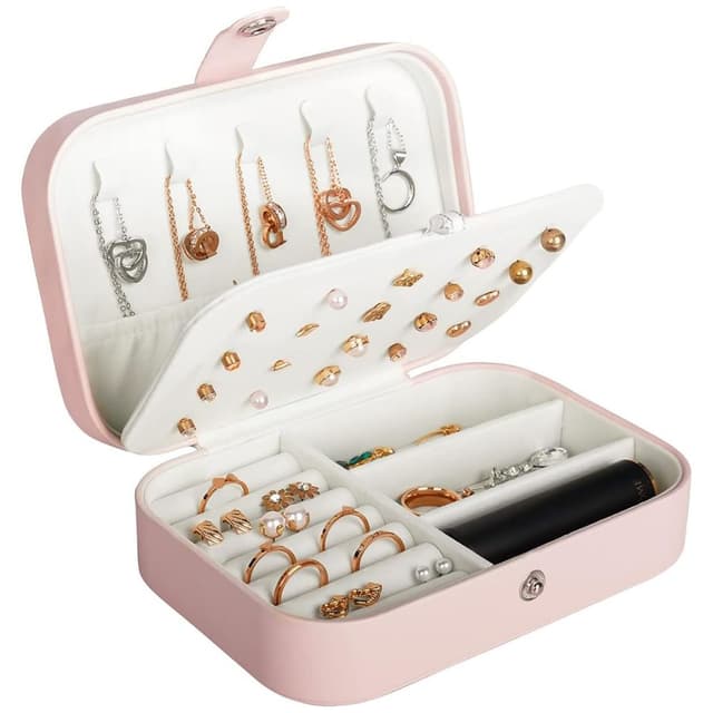 Mini Caja Joyero Organizador Doble Tapa