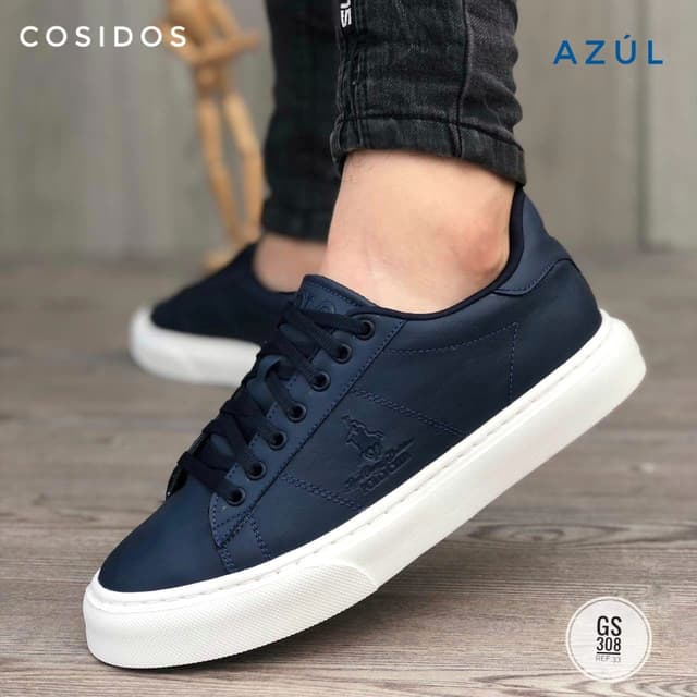 Zapato Casual Cosido Hombre Polo