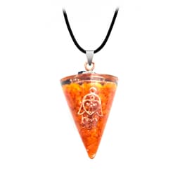 Collar Orgonita Mano Cuarzo Naranja Estu thumbnail 1