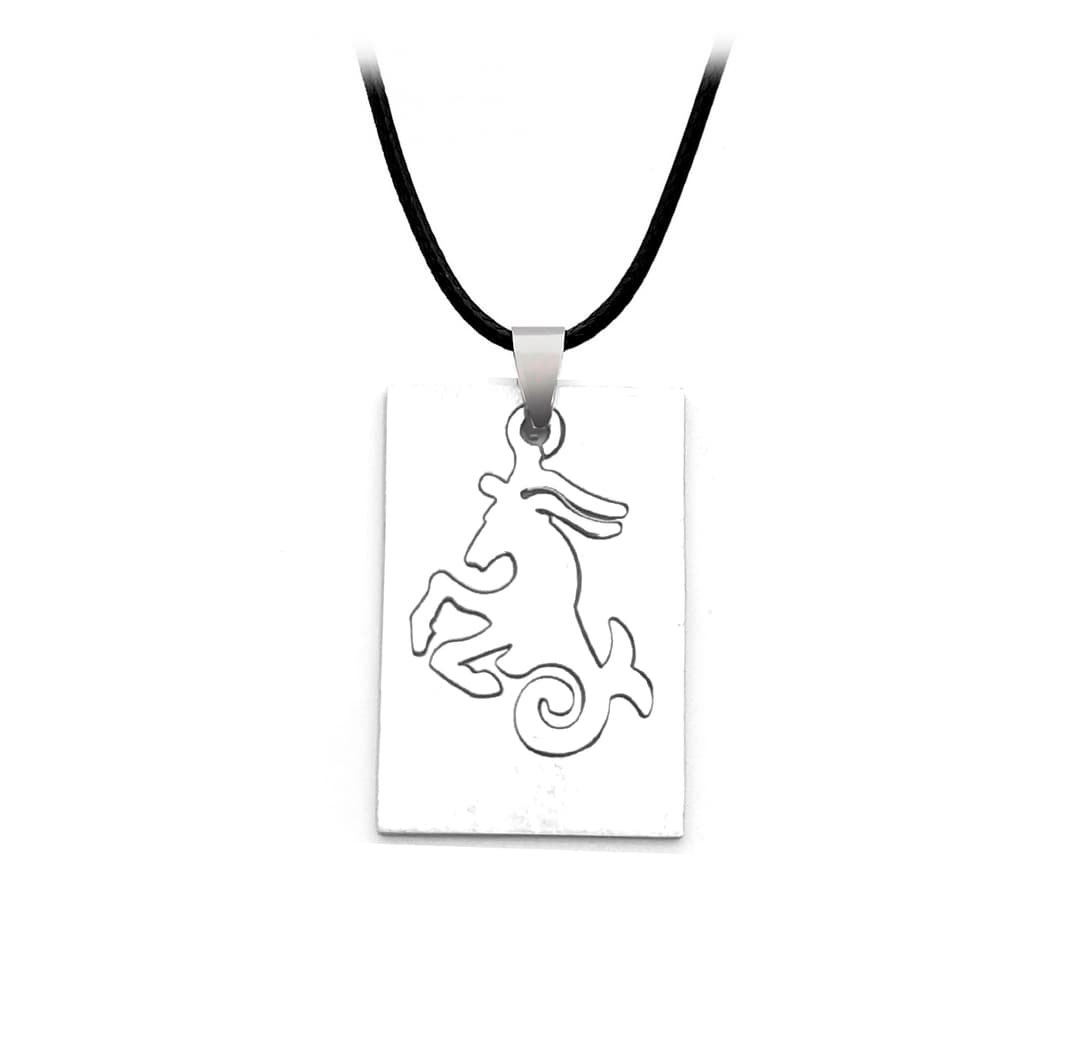 Collar Signo Zodiacal Placa Acero Estu