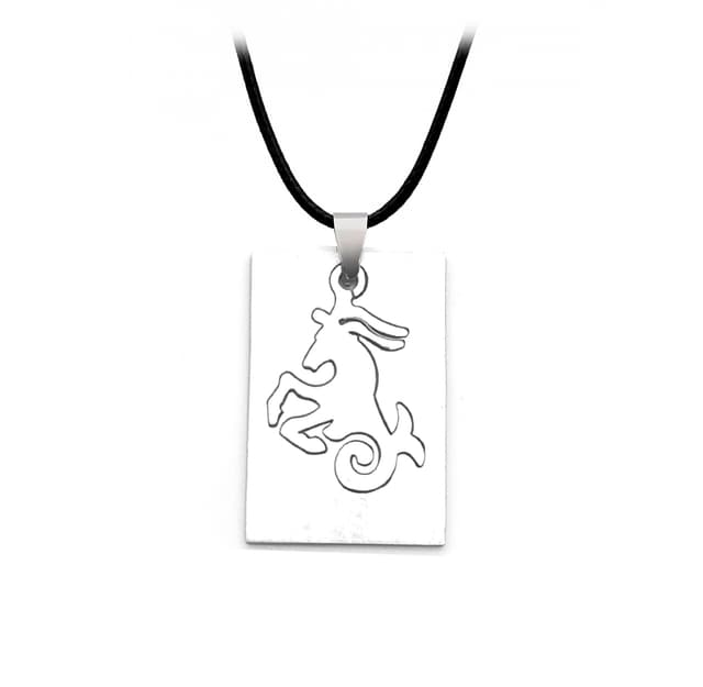 Collar Signo Zodiacal Placa Acero Estu