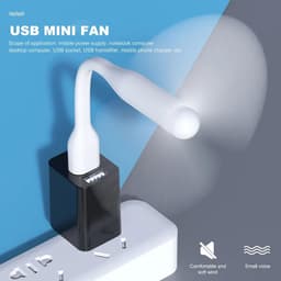 Mini Ventilador Flexible Portatil Usb thumbnail 1