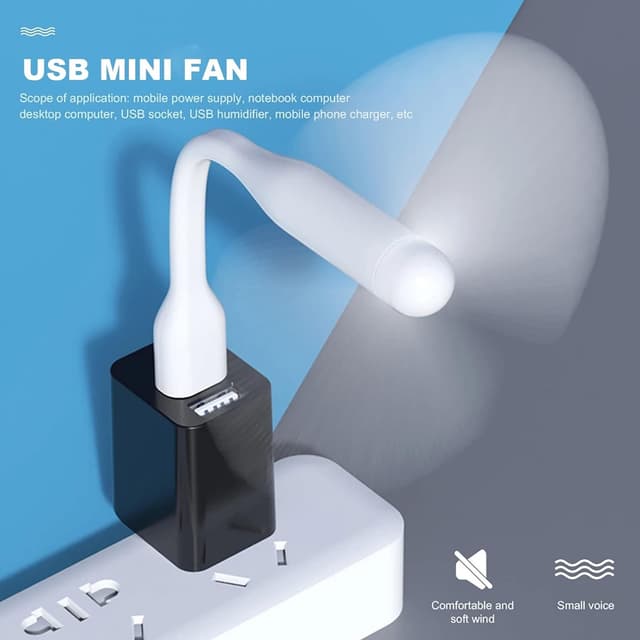 Mini Ventilador Flexible Portatil Usb