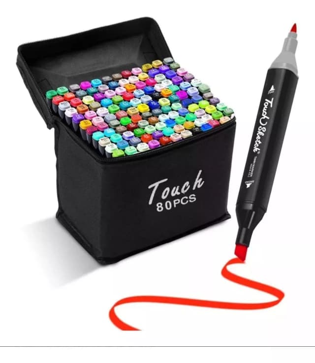 Set Marcadores Doble Punta X 80 Und Fun
