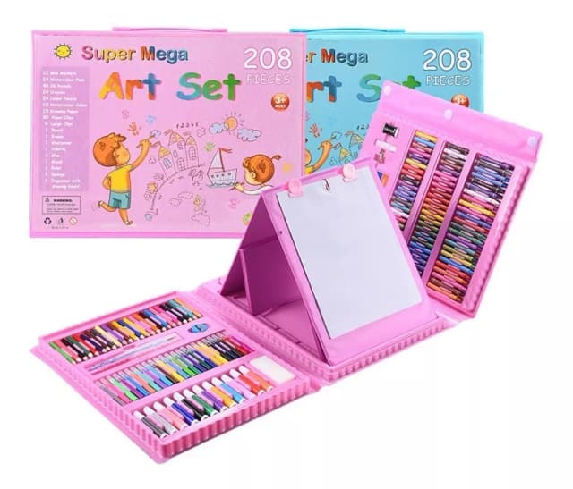 Set De Arte Ninos Maleta 208 Piezas