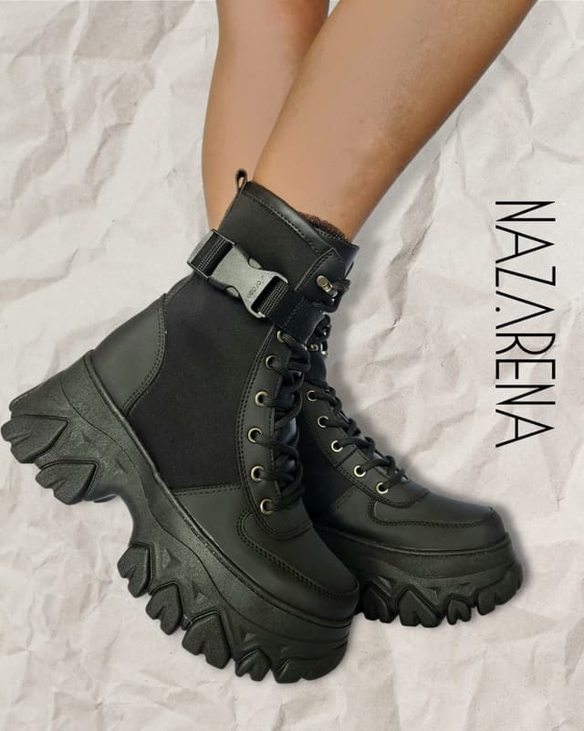 Botin Plataforma Bota Para Dama