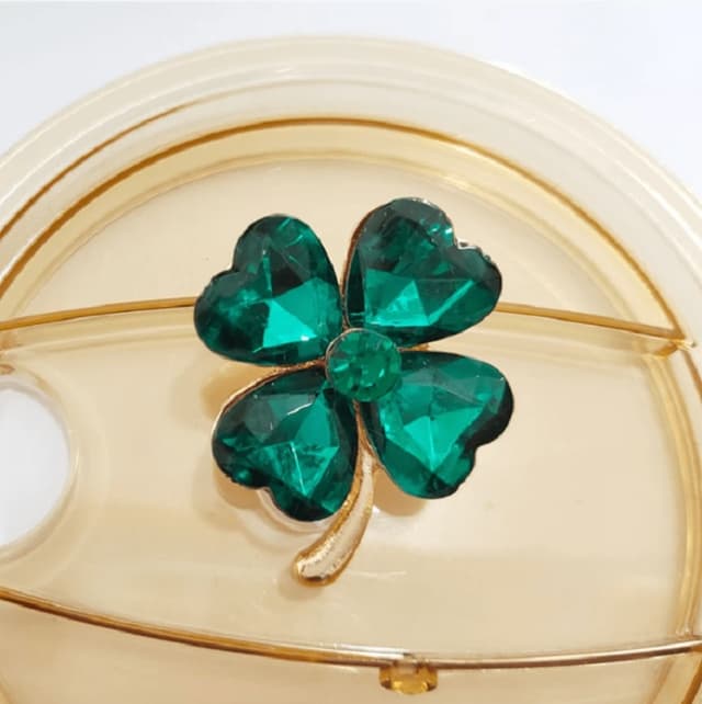 Broche Pin Prendedor De Trebol De Cuatro