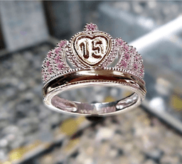 Anillo En Plata Y Oro Quinceanera thumbnail 1