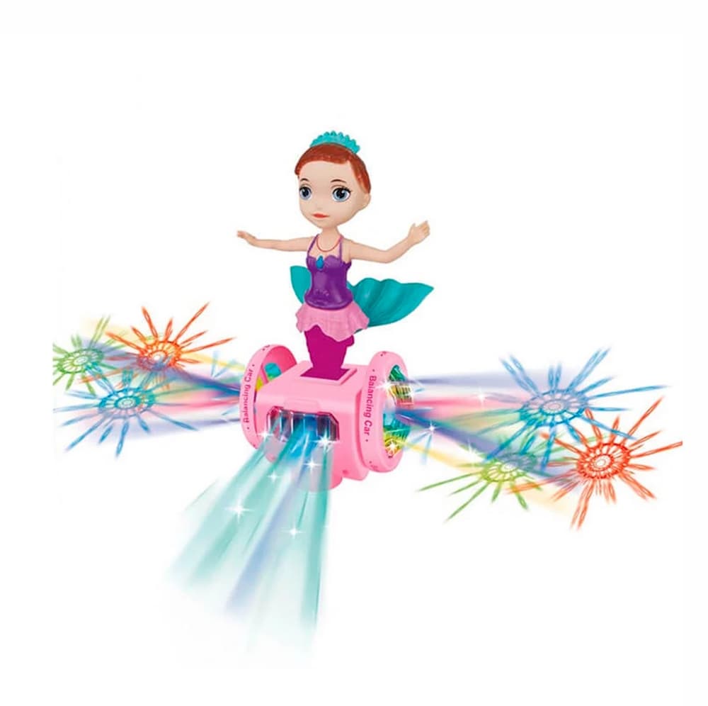 Sirena Princesa Baile Musical Con Patine