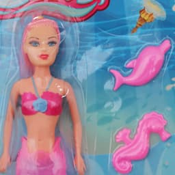 Muneca Princesa Sirena Rosa Luces Nina thumbnail 2