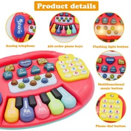 Piano Organeta Musical Telefono Bebes thumbnail 5