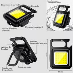 Linterna Mini Llavero Led Recargable Usb thumbnail 5