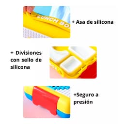 Portacomida Lonchera Divisiones Legos thumbnail 3
