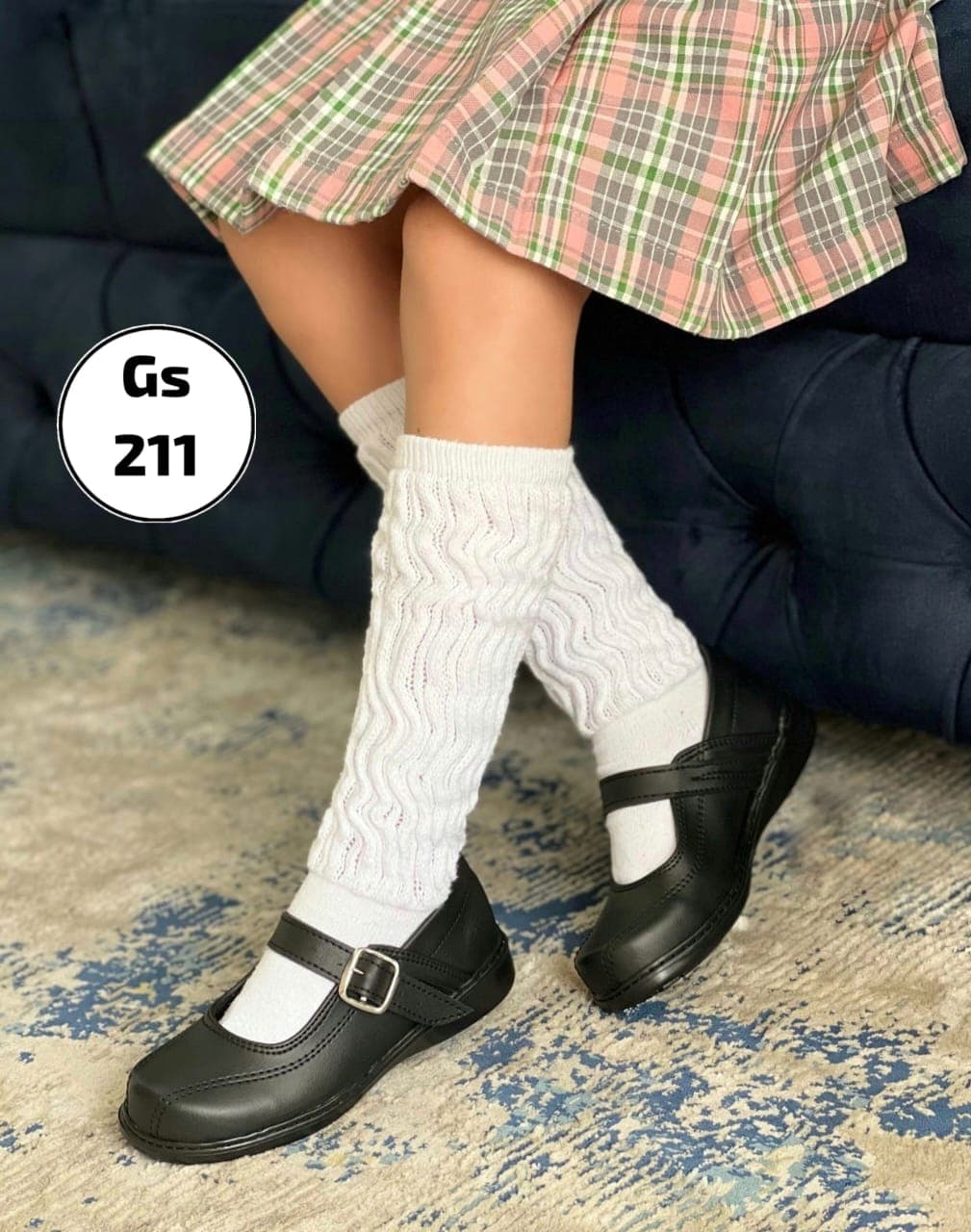 Ll Zapatilla Colegial Nina Negro