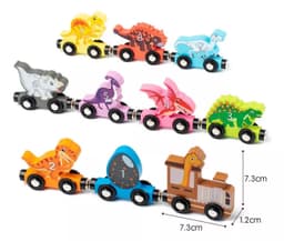 Tren Dinosaurios En Madera Con Iman Nino thumbnail 8