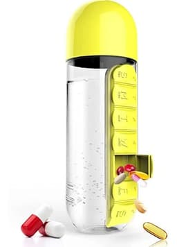 Botella De 600ml Con Organizador Pastil thumbnail 1