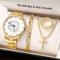 Combo Reloj Pantalla Blanca 4pza thumbnail 1