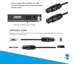 Cable De Audio Digital Optico Toslink X thumbnail 3