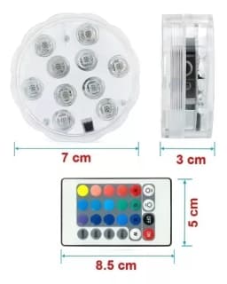 Luz Led Rgb Sumergible Piscina Acuari Co thumbnail 4