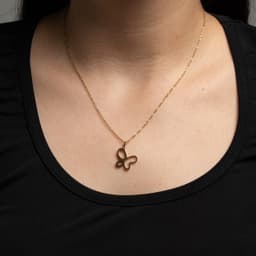 Cadena Mariposa Oro Laminado 18kilates thumbnail 1
