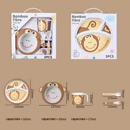 Set Alimentacion Bebe Plato Cubiertos Ta thumbnail 4
