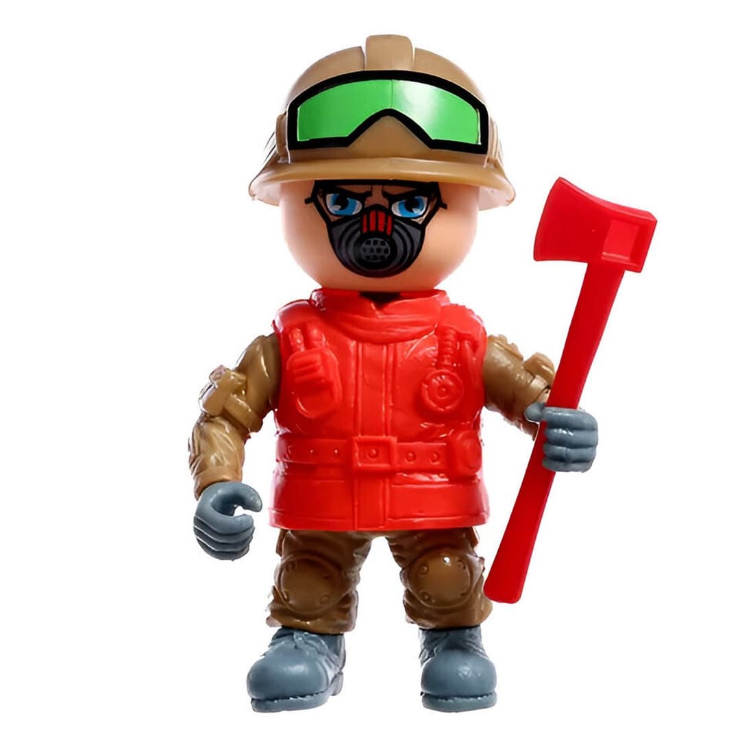 Figura Bombero Juguete Con Accesorios He