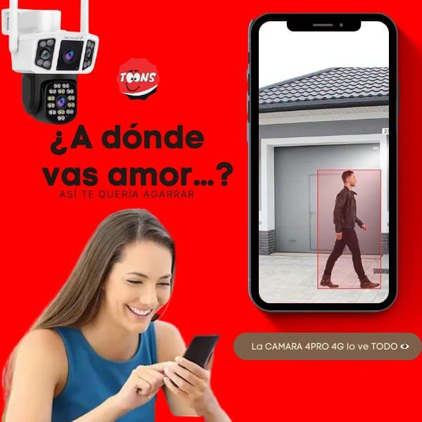 Camara Ptz 4g V380 4cam
