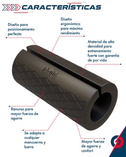 Empunaderas Gimnasio Pbold Negro thumbnail 6