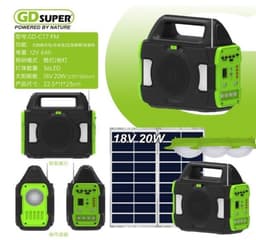 Gdsuper Power Bank Solar Multifuncional thumbnail 1