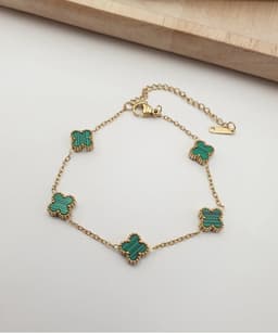 Pulsera Estilo Van Cleef Verde thumbnail 1