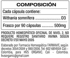 Ashwagandha 90 Capsulas thumbnail 5