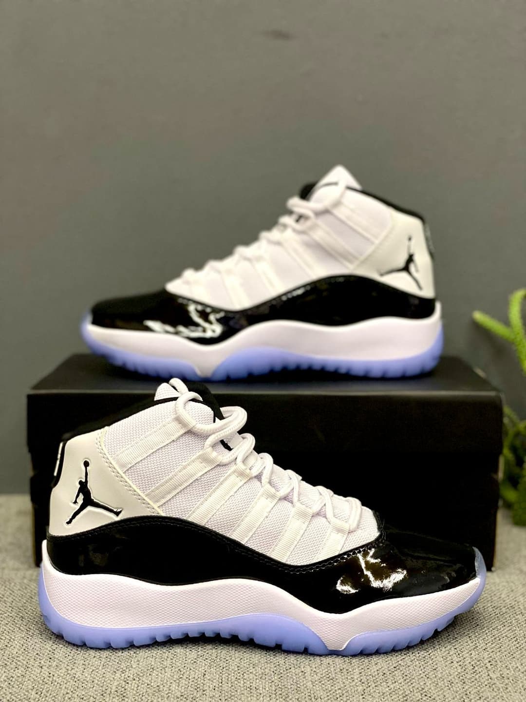 Jordan Trenzas Blanco Azul