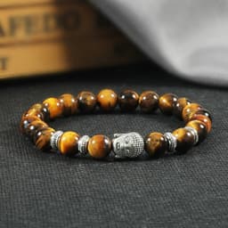 Pulsera Buda Sabiduria Ojo De Tigre thumbnail 3