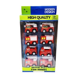 Carros Camion Bomberos De Impulso X8pcs thumbnail 2