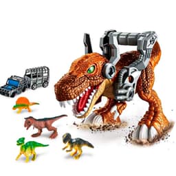 Dinosaurio Tiranosaurio Rex Con Autos thumbnail 1