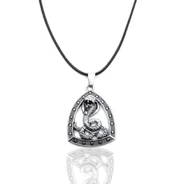 Collar Cobra Serpiente Plateado Estuche thumbnail 1